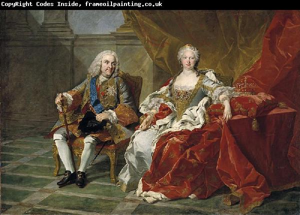 Jean Baptiste van Loo Retrato de Felipe V e Isabel Farnesio